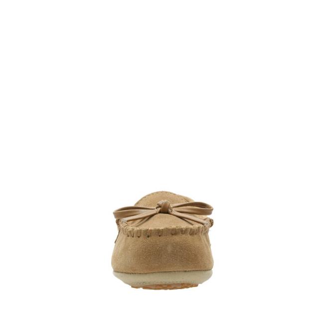 Pantofole Ragazzo Clarks Crackling Flo Marroni | CLK720NUR