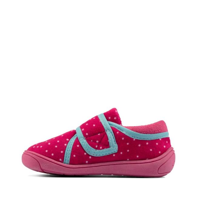 Pantofole Ragazzo Clarks Holmly Rest Kid Rosa | CLK429YOC